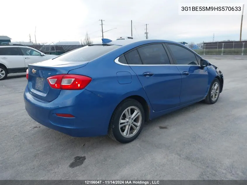 2017 Chevrolet Cruze VIN: 3G1BE5SM9HS570633 Lot: 12156047