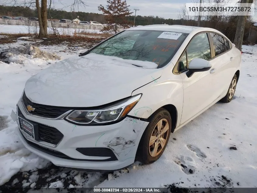 1G1BC5SM3H7275872 2017 Chevrolet Cruze Ls Auto