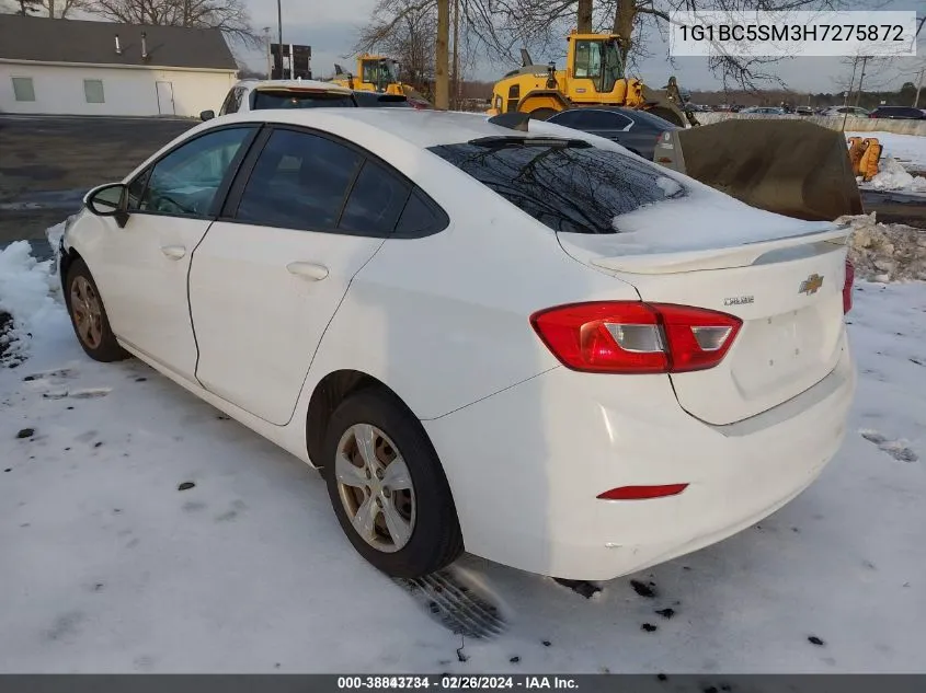 1G1BC5SM3H7275872 2017 Chevrolet Cruze Ls Auto