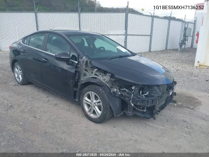 1G1BE5SMXH7136252 2017 Chevrolet Cruze Lt Auto