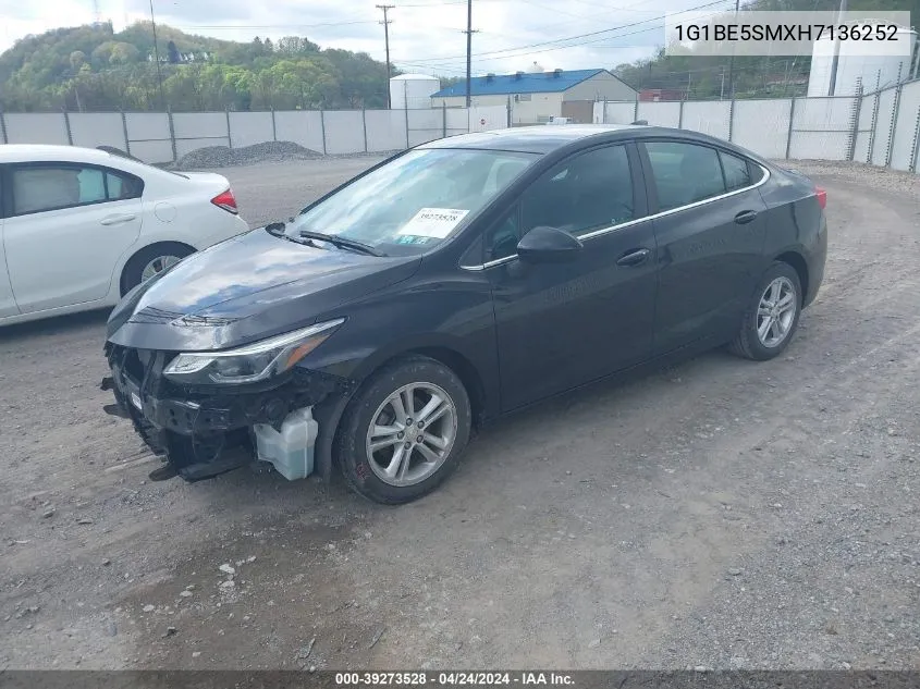 1G1BE5SMXH7136252 2017 Chevrolet Cruze Lt Auto