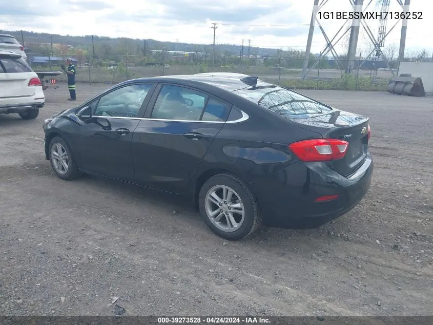 2017 Chevrolet Cruze Lt Auto VIN: 1G1BE5SMXH7136252 Lot: 39273528