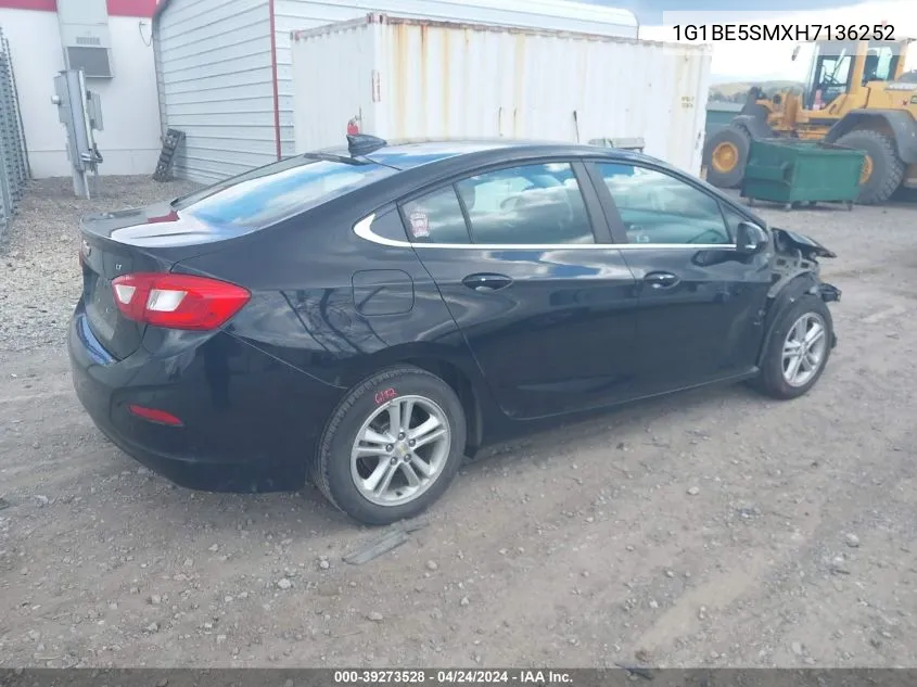 2017 Chevrolet Cruze Lt Auto VIN: 1G1BE5SMXH7136252 Lot: 39273528