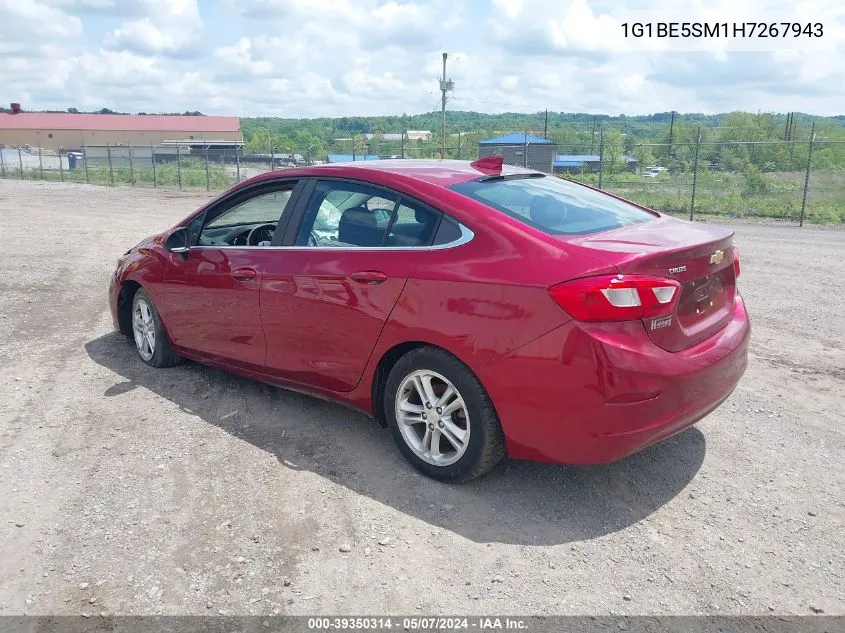 1G1BE5SM1H7267943 2017 Chevrolet Cruze Lt Auto