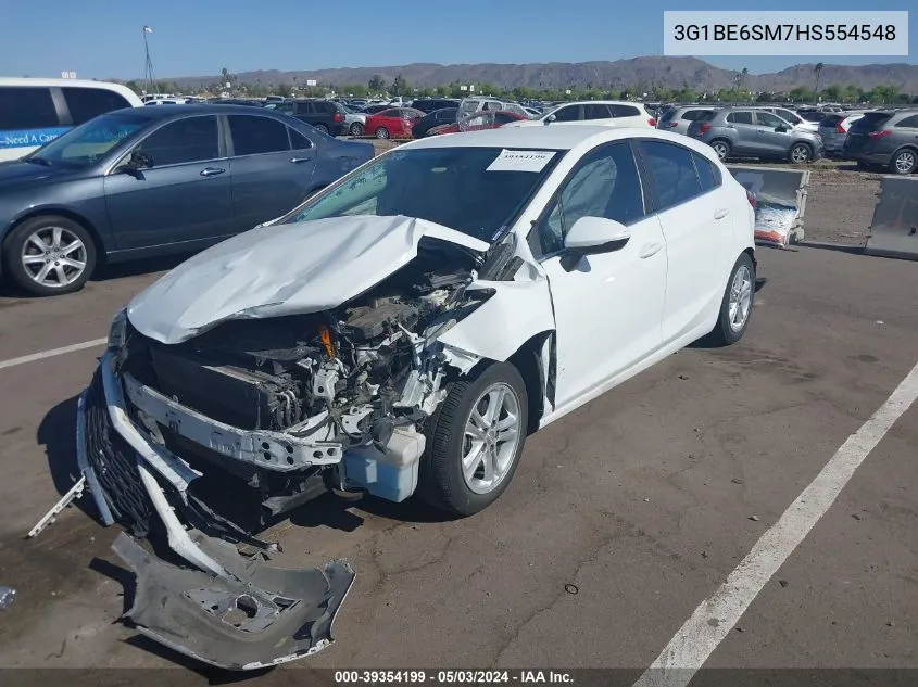 2017 Chevrolet Cruze Lt Auto VIN: 3G1BE6SM7HS554548 Lot: 39354199