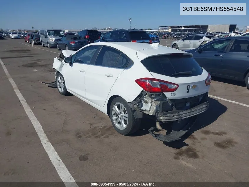 2017 Chevrolet Cruze Lt Auto VIN: 3G1BE6SM7HS554548 Lot: 39354199