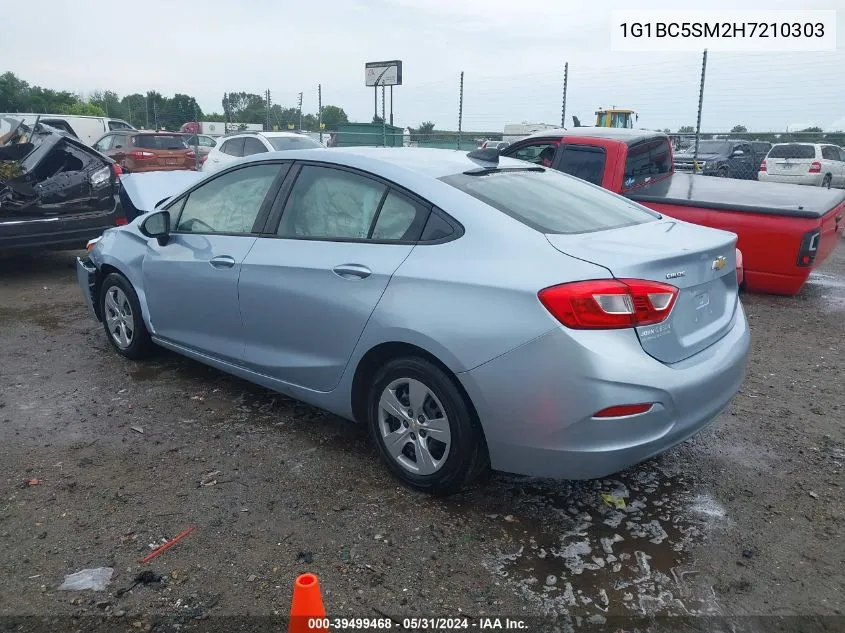 2017 Chevrolet Cruze Ls Auto VIN: 1G1BC5SM2H7210303 Lot: 39499468