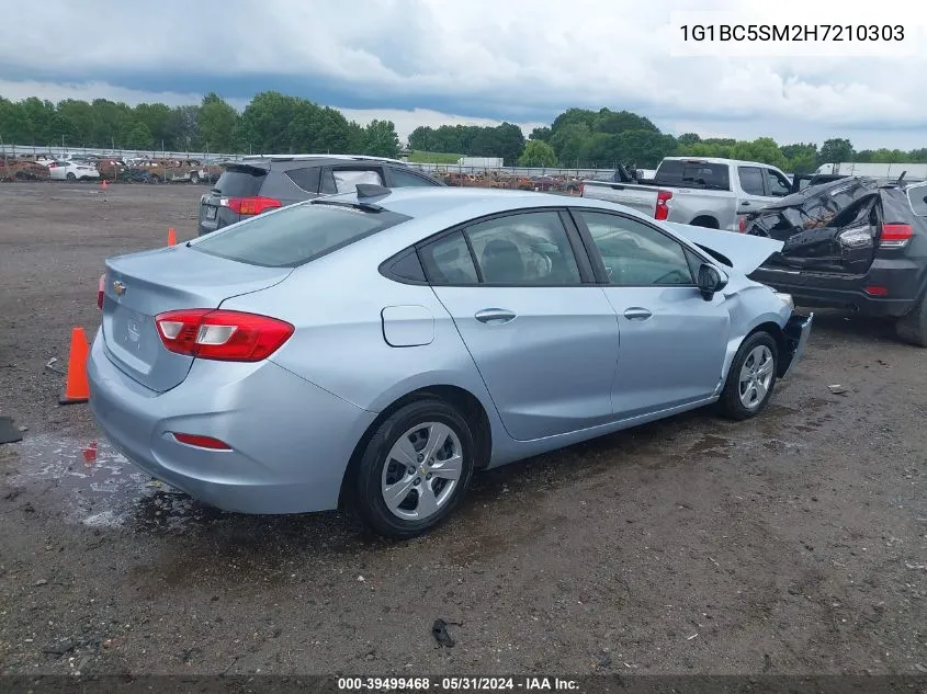 2017 Chevrolet Cruze Ls Auto VIN: 1G1BC5SM2H7210303 Lot: 39499468