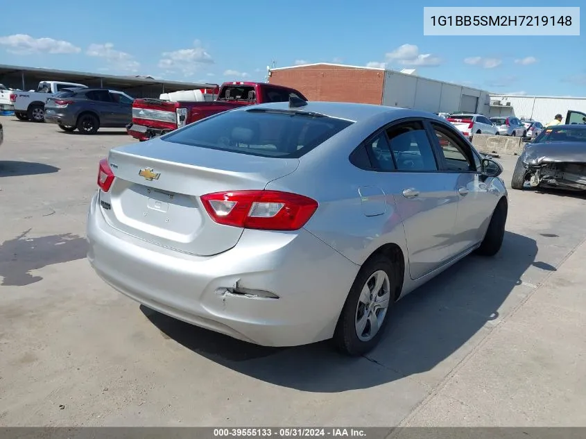 1G1BB5SM2H7219148 2017 Chevrolet Cruze Ls Manual