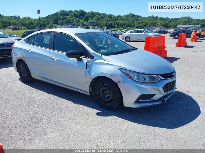 2017 Chevrolet Cruze Ls Auto VIN: 1G1BC5SM7H7250442 Lot: 39623440