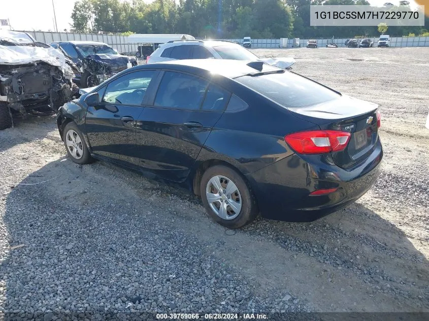 2017 Chevrolet Cruze Ls Auto VIN: 1G1BC5SM7H7229770 Lot: 39759066