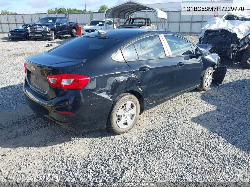 2017 Chevrolet Cruze Ls Auto VIN: 1G1BC5SM7H7229770 Lot: 39759066