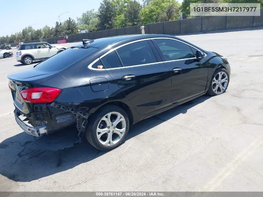 1G1BF5SM3H7217977 2017 Chevrolet Cruze Premier Auto