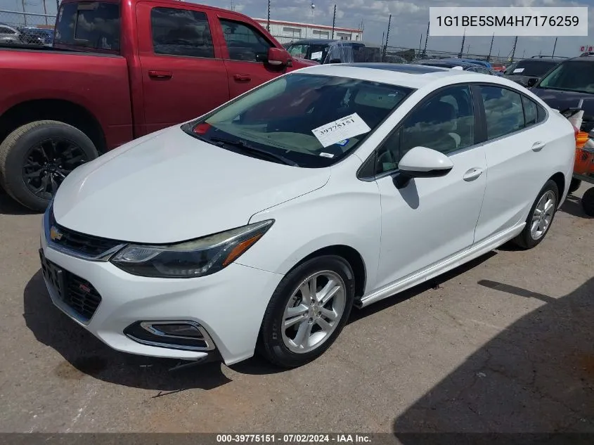 2017 Chevrolet Cruze Lt VIN: 1G1BE5SM4H7176259 Lot: 39775151