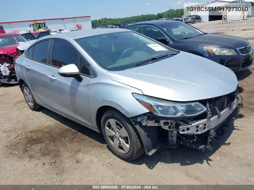 2017 Chevrolet Cruze Ls Auto VIN: 1G1BC5SM9H7273060 Lot: 39809206