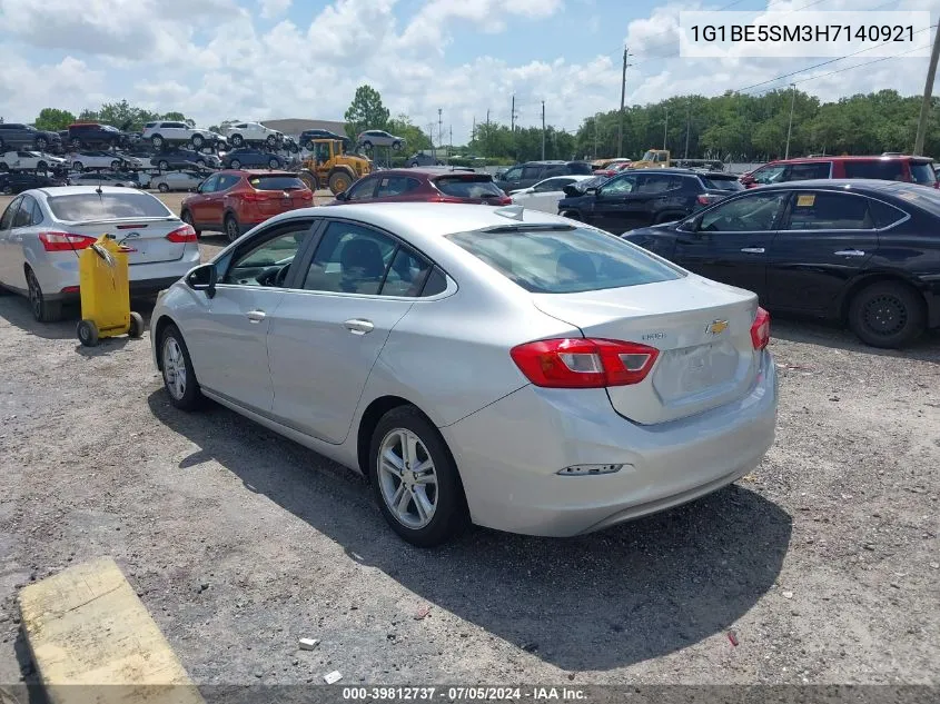 2017 Chevrolet Cruze Lt Auto VIN: 1G1BE5SM3H7140921 Lot: 39812737