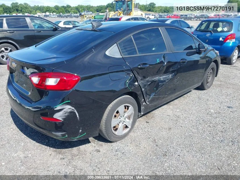 2017 Chevrolet Cruze Ls Auto VIN: 1G1BC5SM9H7270191 Lot: 39833651