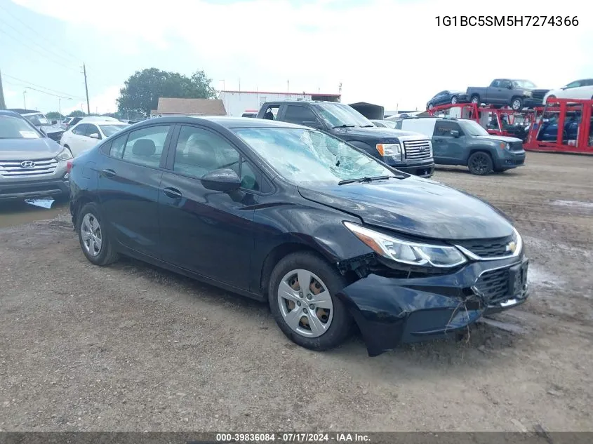 1G1BC5SM5H7274366 2017 Chevrolet Cruze Ls Auto