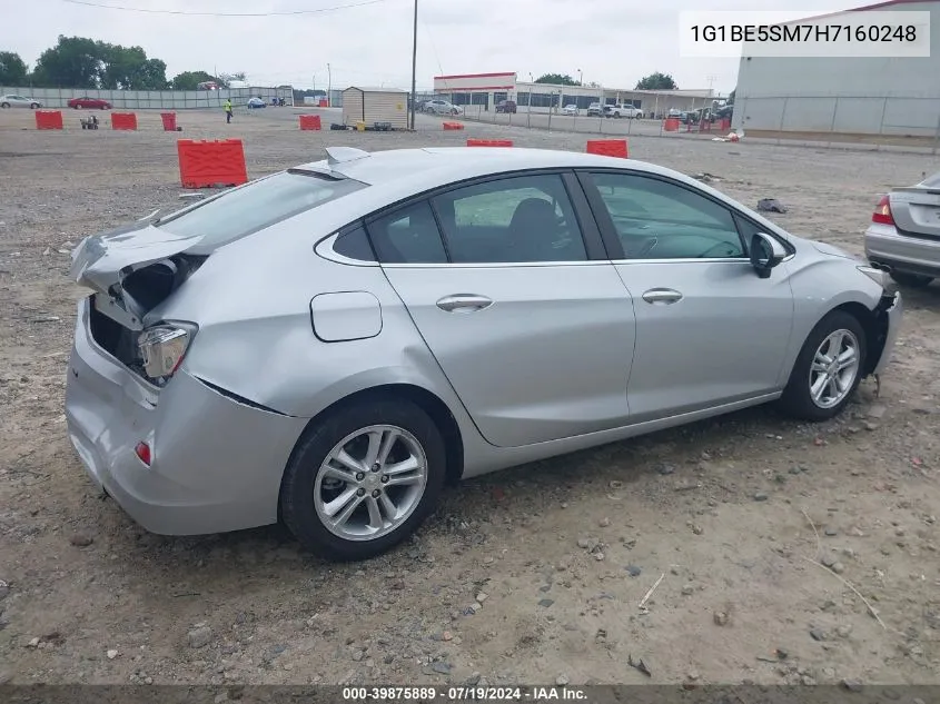 2017 Chevrolet Cruze Lt Auto VIN: 1G1BE5SM7H7160248 Lot: 39875889