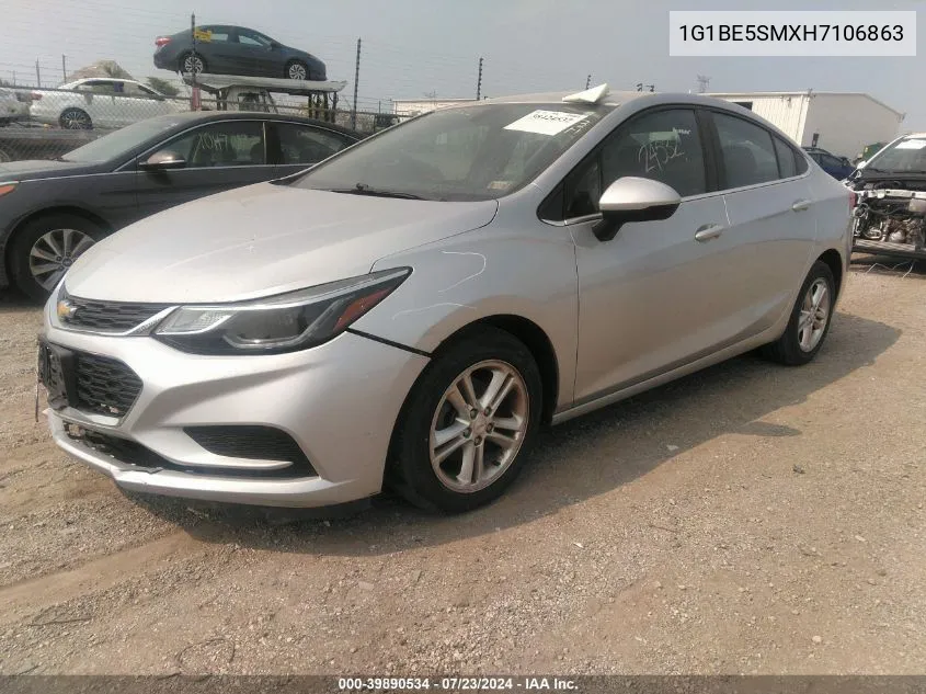 1G1BE5SMXH7106863 2017 Chevrolet Cruze Lt Auto