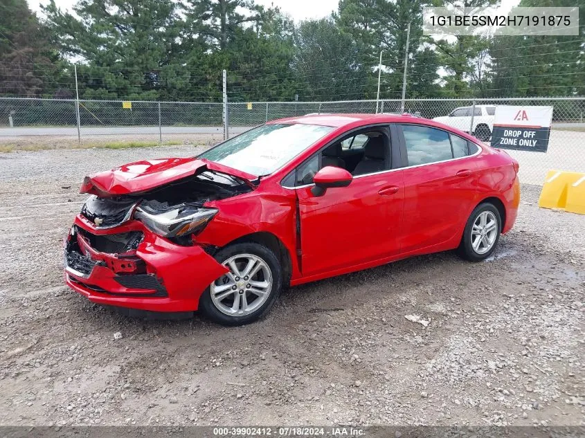 2017 Chevrolet Cruze Lt Auto VIN: 1G1BE5SM2H7191875 Lot: 39902412