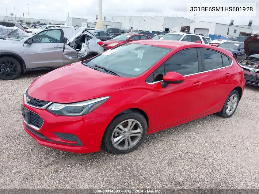 2017 Chevrolet Cruze Lt Auto VIN: 3G1BE6SM1HS601928 Lot: 39914303