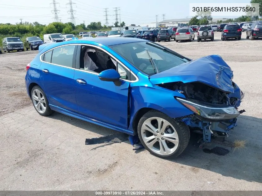 2017 Chevrolet Cruze Premier Auto VIN: 3G1BF6SM1HS575540 Lot: 39973910