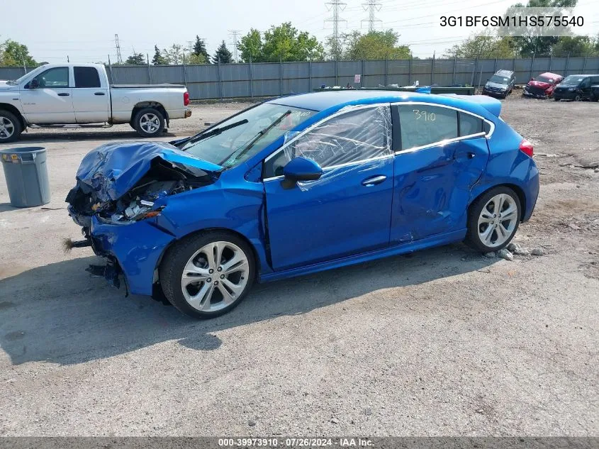 2017 Chevrolet Cruze Premier Auto VIN: 3G1BF6SM1HS575540 Lot: 39973910