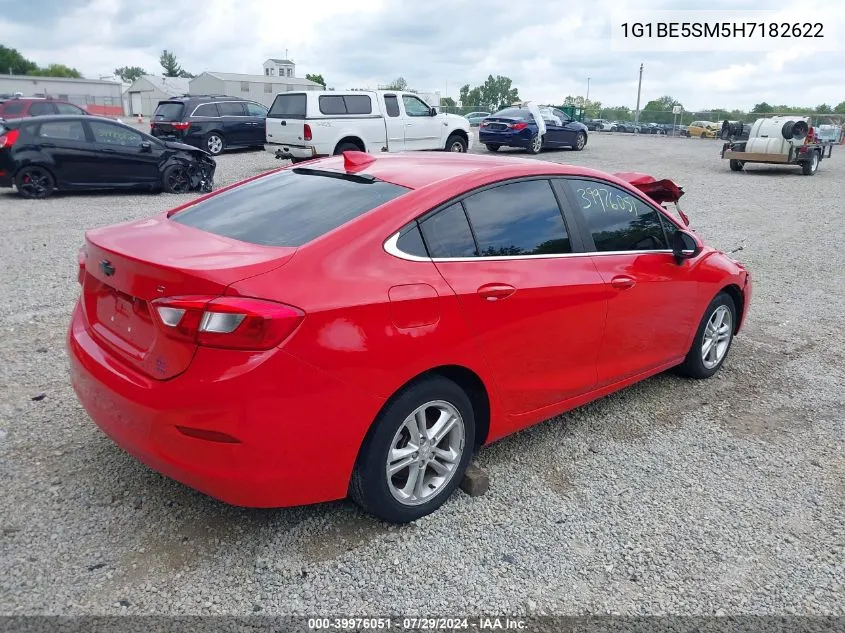 2017 Chevrolet Cruze Lt Auto VIN: 1G1BE5SM5H7182622 Lot: 39976051