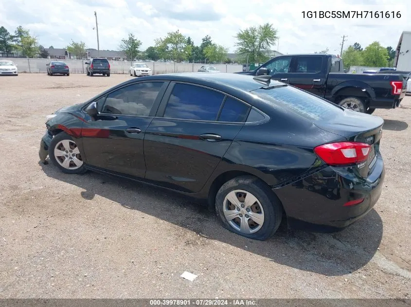 2017 Chevrolet Cruze Ls Auto VIN: 1G1BC5SM7H7161616 Lot: 39978901