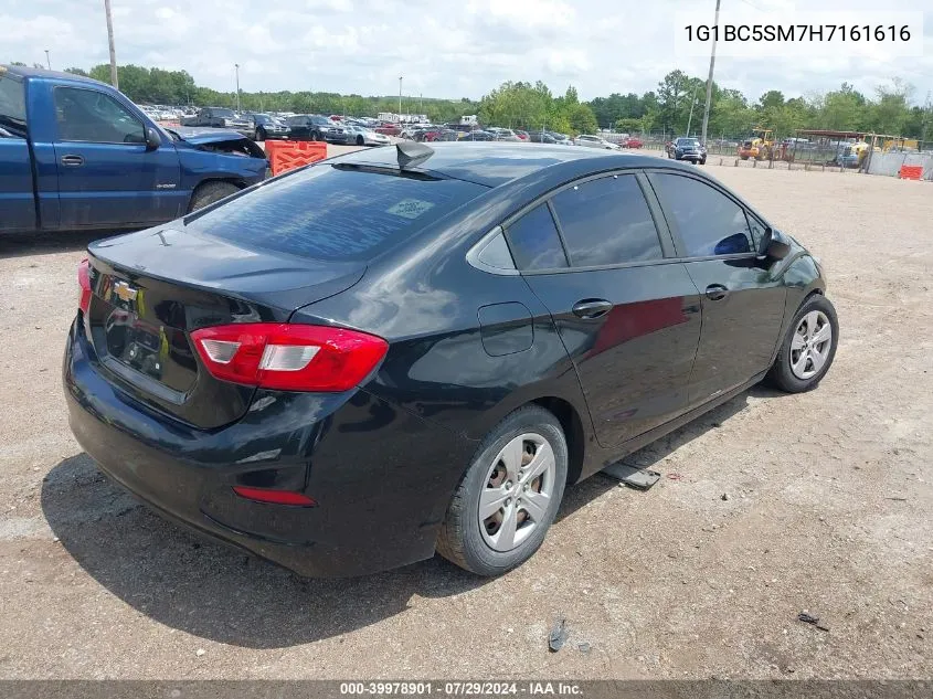 2017 Chevrolet Cruze Ls Auto VIN: 1G1BC5SM7H7161616 Lot: 39978901