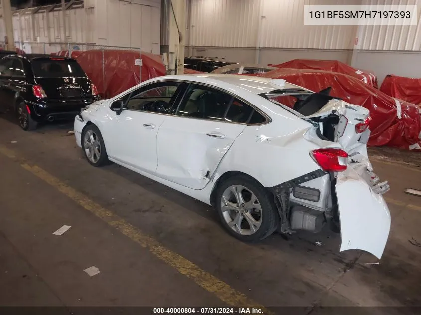 1G1BF5SM7H7197393 2017 Chevrolet Cruze Premier Auto