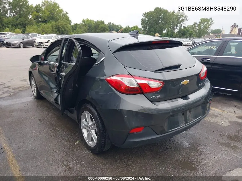 2017 Chevrolet Cruze Lt Auto VIN: 3G1BE6SM8HS548290 Lot: 40008256