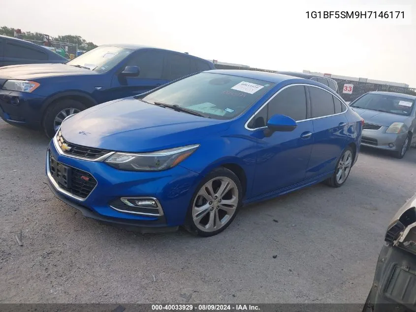 1G1BF5SM9H7146171 2017 Chevrolet Cruze Premier Auto