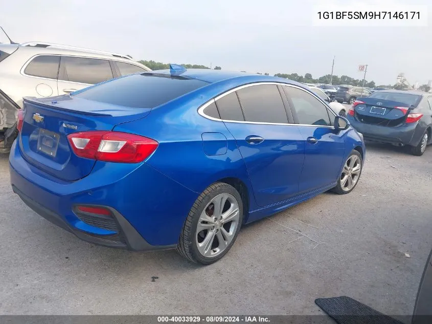 1G1BF5SM9H7146171 2017 Chevrolet Cruze Premier Auto