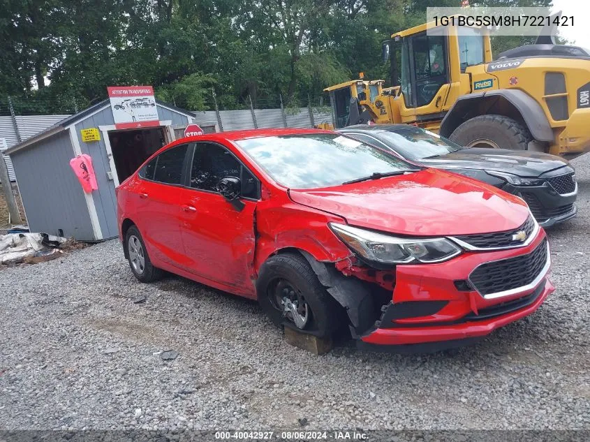 1G1BC5SM8H7221421 2017 Chevrolet Cruze Ls Auto