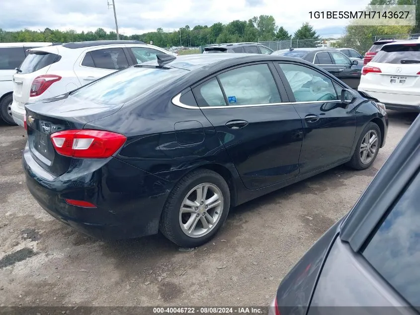 2017 Chevrolet Cruze Lt Auto VIN: 1G1BE5SM7H7143627 Lot: 40046722