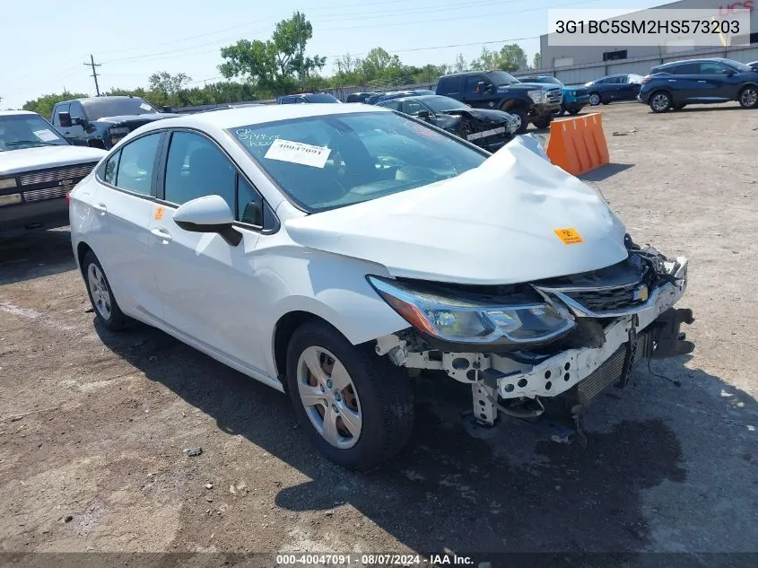 2017 Chevrolet Cruze Ls Auto VIN: 3G1BC5SM2HS573203 Lot: 40047091