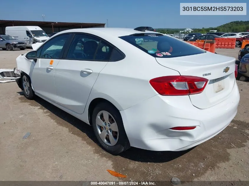 3G1BC5SM2HS573203 2017 Chevrolet Cruze Ls Auto