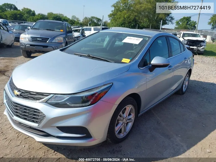 2017 Chevrolet Cruze Lt Auto VIN: 1G1BE5SM8H7274419 Lot: 40072705