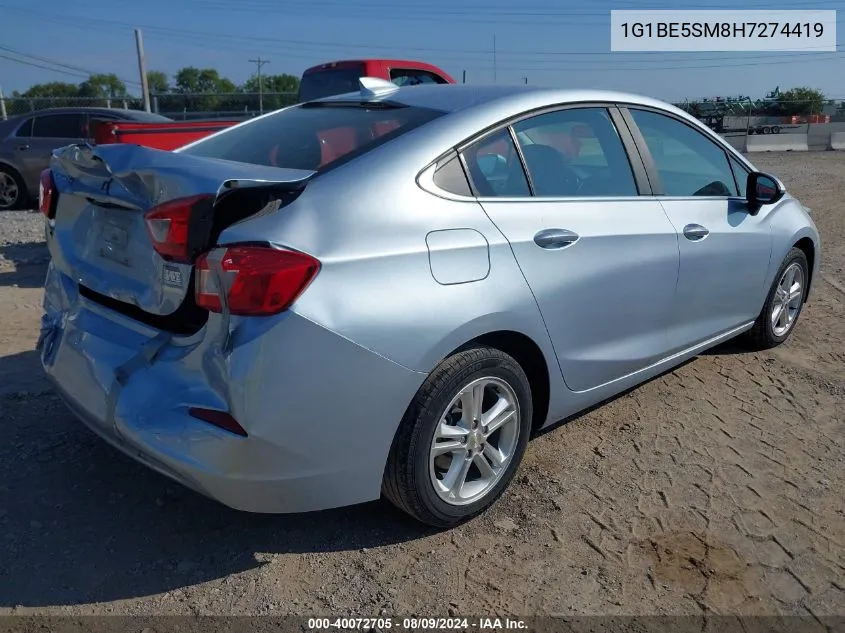 2017 Chevrolet Cruze Lt Auto VIN: 1G1BE5SM8H7274419 Lot: 40072705