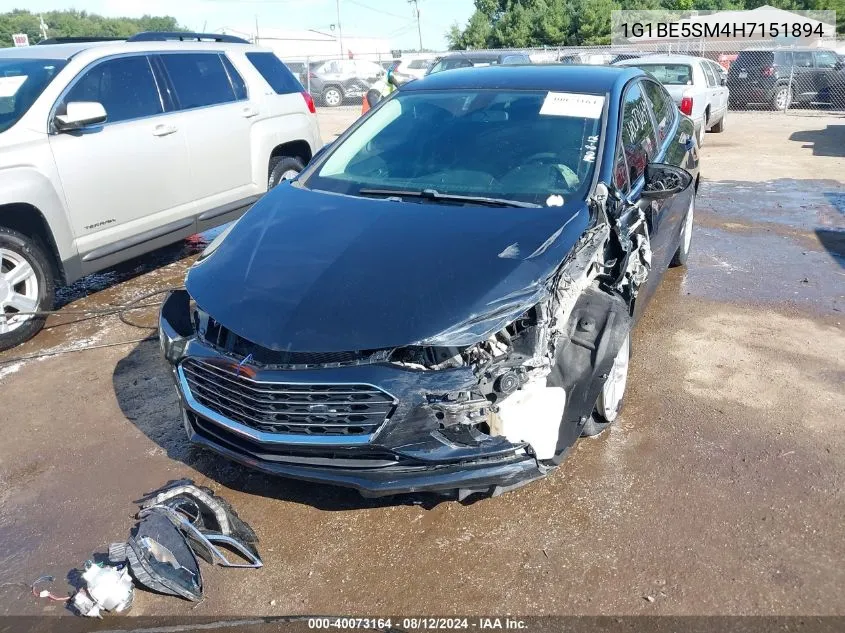 2017 Chevrolet Cruze Lt Auto VIN: 1G1BE5SM4H7151894 Lot: 40073164