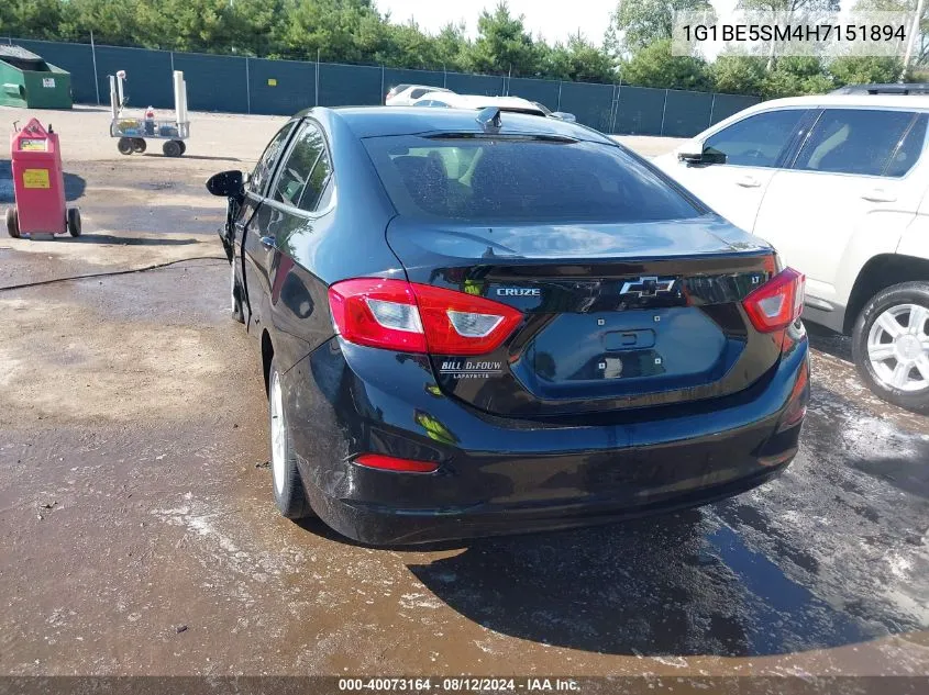 1G1BE5SM4H7151894 2017 Chevrolet Cruze Lt Auto