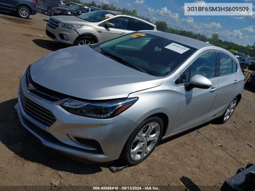 2017 Chevrolet Cruze Premier Auto VIN: 3G1BF6SM3HS609509 Lot: 40086410