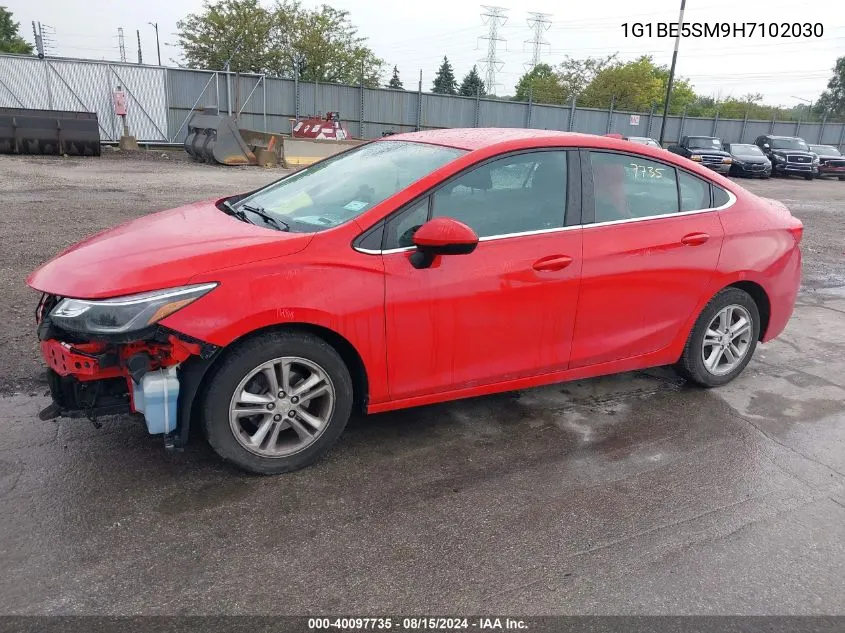 2017 Chevrolet Cruze Lt Auto VIN: 1G1BE5SM9H7102030 Lot: 40097735