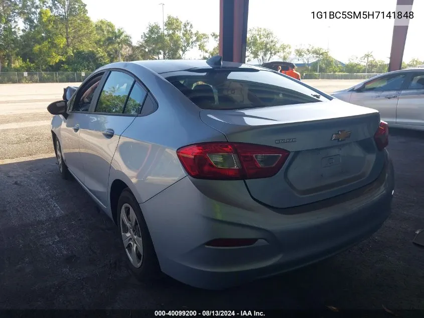 1G1BC5SM5H7141848 2017 Chevrolet Cruze Ls Auto