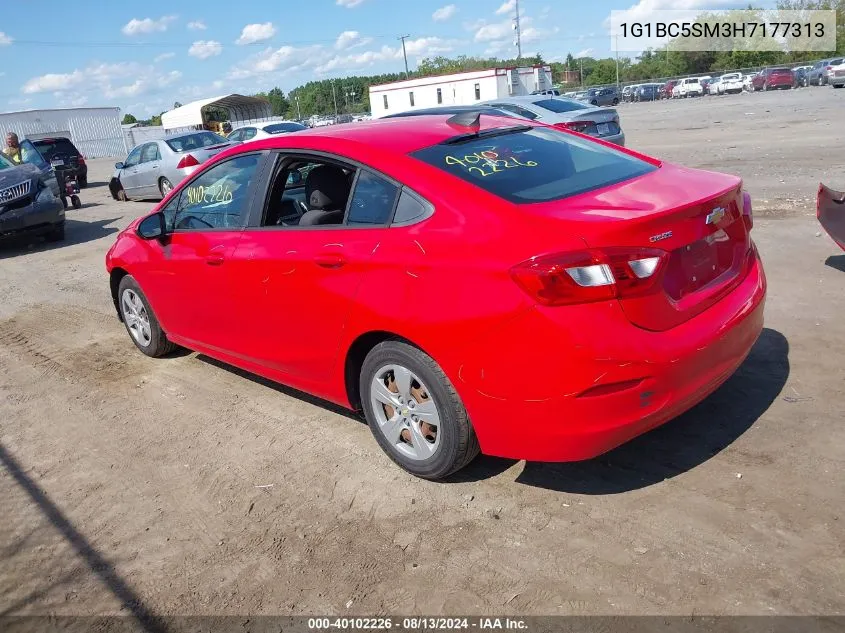 2017 Chevrolet Cruze Ls Auto VIN: 1G1BC5SM3H7177313 Lot: 40102226