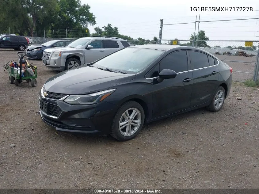 2017 Chevrolet Cruze Lt Auto VIN: 1G1BE5SMXH7172278 Lot: 40107578