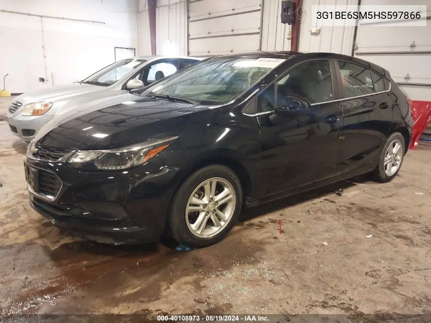 2017 Chevrolet Cruze Lt Auto VIN: 3G1BE6SM5HS597866 Lot: 40108973