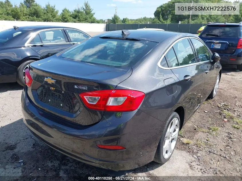 2017 Chevrolet Cruze Premier Auto VIN: 1G1BF5SMXH7222576 Lot: 40110250